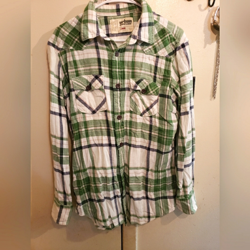 Urban pipeline long sleeve flannel